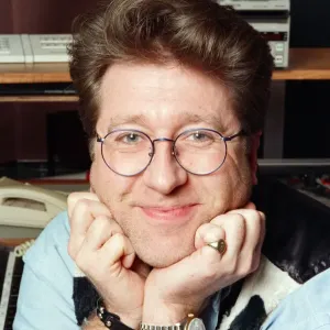 Capital Radio DJ Neil Fox, also known as Dr. Fox or Foxy, in the Capital FM Studio