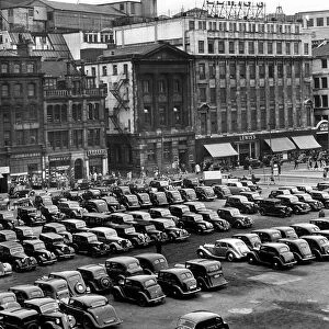 Car Park on Mosley Street Picadilly End Manchester September 1947 Car Park