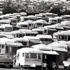 Caravans - Flashback to a busy holiday period at Gower. 30th July 1980
