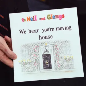 A card given to Labour leader Neil Kinnock from his neighbours the day before the 1992 A card given to Labour leader Neil Kinnock from his neighbours the day before the 1992