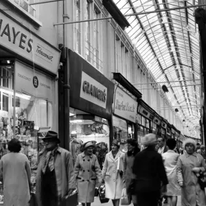 Cardiff - Arcades - Royal Arcade - 19th Oct 1964 - Western Mail and Echo Copyright Image Cardiff - Arcades - Royal Arcade - 19th Oct 1964 - Western Mail and Echo Copyright Image