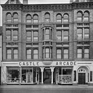 Cardiff - Old - Arcades - Castle Arcade pictured in 1949 with Welsh Sports featured