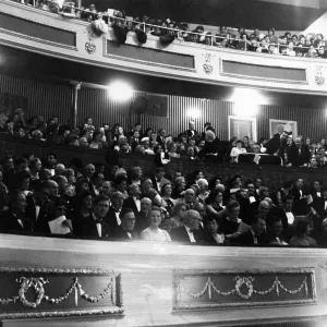 Cardiff - Old - New Theatre - A packed audience including distinguished guests Cardiff - Old - New Theatre - A packed audience including distinguished guests