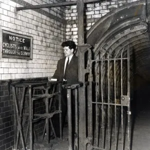 Cardiff River Ely Subway Print 1963