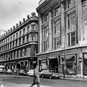 Cardiff - Shops - Old - The James Howells Department Store, pictured from St Mary Street