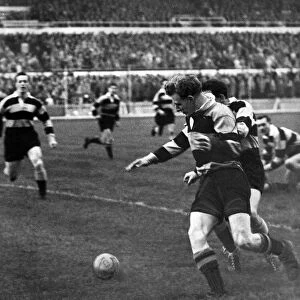 Cardiff v Newport, Rugby Union Match Action, 19th October 1957