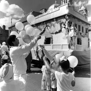 Cardiffs Riverside district was the backdrop for a huge celebratory procession Cardiffs Riverside district was the backdrop for a huge celebratory procession