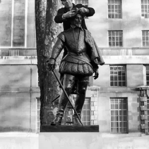 Aubrey Robinson with Sir Walter Raleigh, 1969 Print