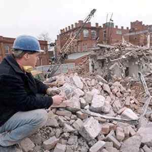Carl Armes surveys the remains of the Courtaulds site in Foleshill, Coventry