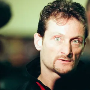 Carl Fogarty at Donington Park, news press conference ahead of British round of Superbike Carl Fogarty at Donington Park, news press conference ahead of British round of Superbike