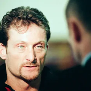 Carl Fogarty at Donington Park, news press conference ahead of British round of Superbike Carl Fogarty at Donington Park, news press conference ahead of British round of Superbike