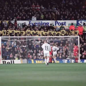 Carling Premirship match at Elland Road. Leeds United 0 v Liverpool 0 Carling Premirship match at Elland Road. Leeds United 0 v Liverpool 0