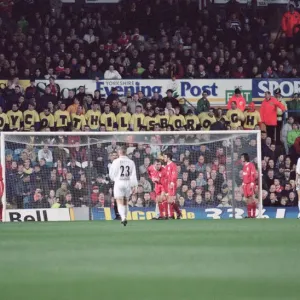 Carling Premirship match at Elland Road. Leeds United 0 v Liverpool 0 Carling Premirship match at Elland Road. Leeds United 0 v Liverpool 0