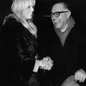 Carlo Ponti and Britt Ekland met waiting at the luggage bay at London Airport Carlo Ponti and Britt Ekland met waiting at the luggage bay at London Airport