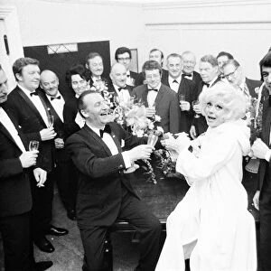 Carol Channing with her 10 stout hearted men, opening night of new Carol Channing show at