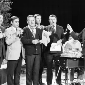 Carol singing ITN Newscasters celebrate christmas on the Russell Harty Show Carol singing ITN Newscasters celebrate christmas on the Russell Harty Show