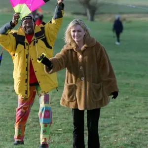 Caroline Aherne Print - January 1999 with Mr Motivator