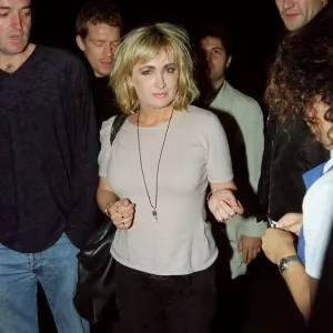 Caroline Aherne Print - Arriving at the Lyceum Theatre 1998