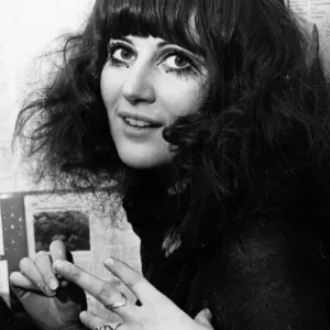 Caroline Coon, social worker with Release, aged 23, pictured January 1969