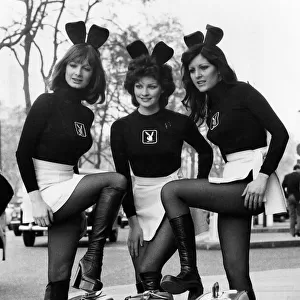 Carolyn Moore (centre) the Bunny of the Year, with Tara Silcock (left) and Lynne Hayto