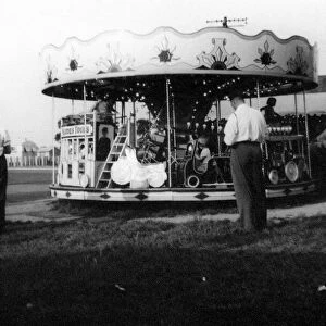 A Carousel, roundabout at Severn Beach (not dated) 1950s