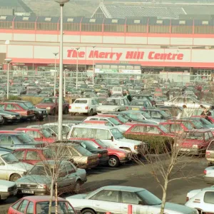 Full Carpark, Merry Hill Shopping Centre in Brierley Hill, first day of Christmas Sales Full Carpark, Merry Hill Shopping Centre in Brierley Hill, first day of Christmas Sales