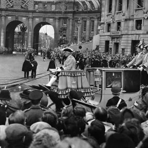 A carriage of The Carriage Procession of Princes and Princesses of the Blood Royal passes A carriage of The Carriage Procession of Princes and Princesses of the Blood Royal passes