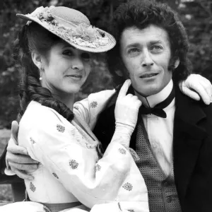 Carrie Fisher Print - Robert Powell with Carrie Fisher in Costume, May 1984