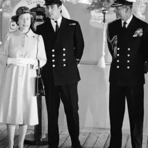 The carrier HMS Invincible sailed home from the Falklands to a tumultuous welcome