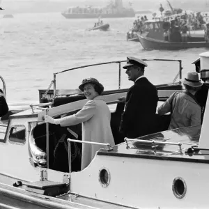 The carrier HMS Invincible sailed home from the Falklands to a tumultuous welcome