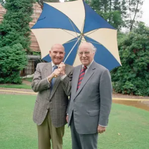 Carry On Columbus director Gerald Thomas (left) and Producer Peter Rogers pictured Carry On Columbus director Gerald Thomas (left) and Producer Peter Rogers pictured