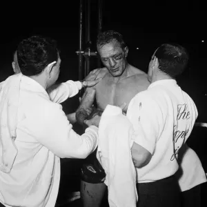 Cassius Clay aka (Muhammad Ali) vs Henry Cooper in their first fight at Wembley Stadium Cassius Clay aka (Muhammad Ali) vs Henry Cooper in their first fight at Wembley Stadium