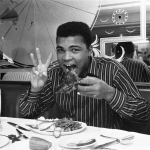 Muhammad Ali at Isows, Soho Print, 5th June 1963 Muhammad Ali at Isows, Soho Print, 5th June 1963