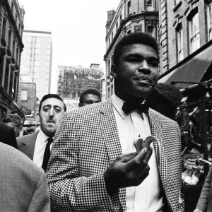 Cassius Clay (Muhammad Ali) and entourage in London Cassius Clay (Muhammad Ali) and entourage in London