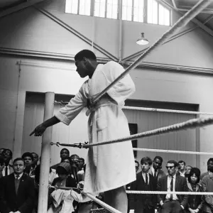 Cassius Clay (Muhammad Ali) training in White City ahead of his fight with British Cassius Clay (Muhammad Ali) training in White City ahead of his fight with British