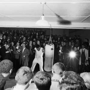 Cassius Clay (Muhammad Ali) training in White City ahead of his fight with British Cassius Clay (Muhammad Ali) training in White City ahead of his fight with British