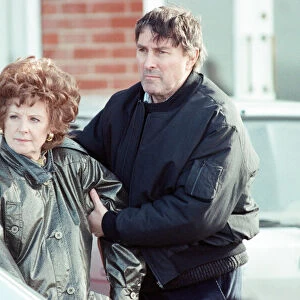 The cast of Coronation Street filming scenes for death of Alan Bradley