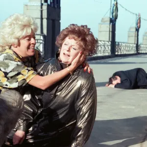 Coronation Street Cast Filming Blackpool Print 30th October 1989 Coronation Street Cast Filming Blackpool Print 30th October 1989