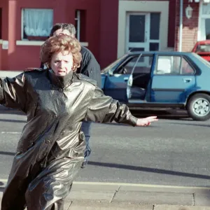The cast of Coronation Street filming scenes for death of Alan Bradley The cast of Coronation Street filming scenes for death of Alan Bradley