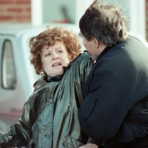 The cast of Coronation Street filming scenes for death of Alan Bradley The cast of Coronation Street filming scenes for death of Alan Bradley
