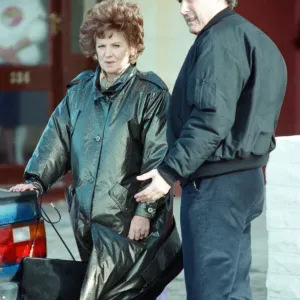 The cast of Coronation Street filming scenes for death of Alan Bradley The cast of Coronation Street filming scenes for death of Alan Bradley