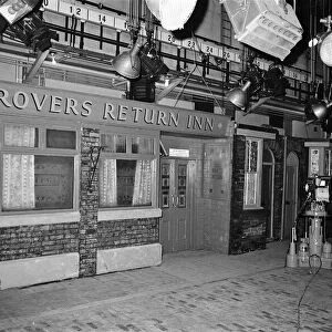 The cast of Coronation Street on set. 16th April 1968