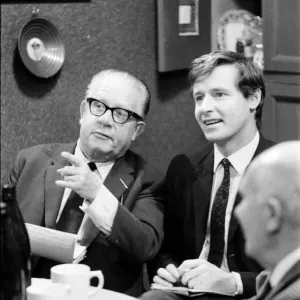 The cast of Coronation Street on set. Jack Howarth as Albert Tatlock The cast of Coronation Street on set. Jack Howarth as Albert Tatlock