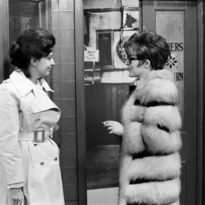 The cast of Coronation Street on set. Pat Phoenix and Anne Leslie The cast of Coronation Street on set. Pat Phoenix and Anne Leslie