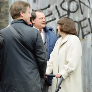 The cast of Only Fools and Horses'television series on set filming a The cast of Only Fools and Horses'television series on set filming a