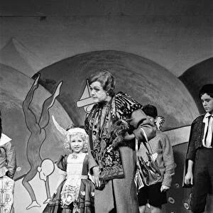 The cast on stage during a special dress rehearsal for "Gypsy"