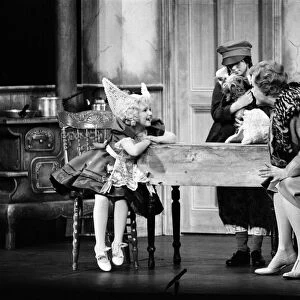 Some of the cast on stage during a special dress rehearsal for "Gypsy"