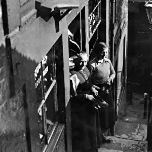 Castle stairs, Castle Garth, Newcastle. 2nd March 1935