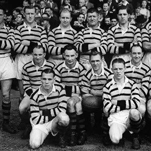 Castleford Rugby League Football Team. Left to right, back row, C Staines, J T Anderson