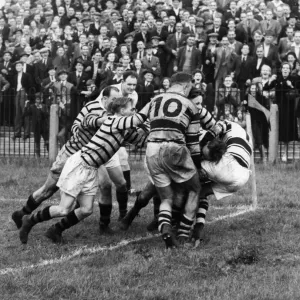 Castleford v Hull Rugby Match Print, 10th September 1949 Castleford v Hull Rugby Match Print, 10th September 1949